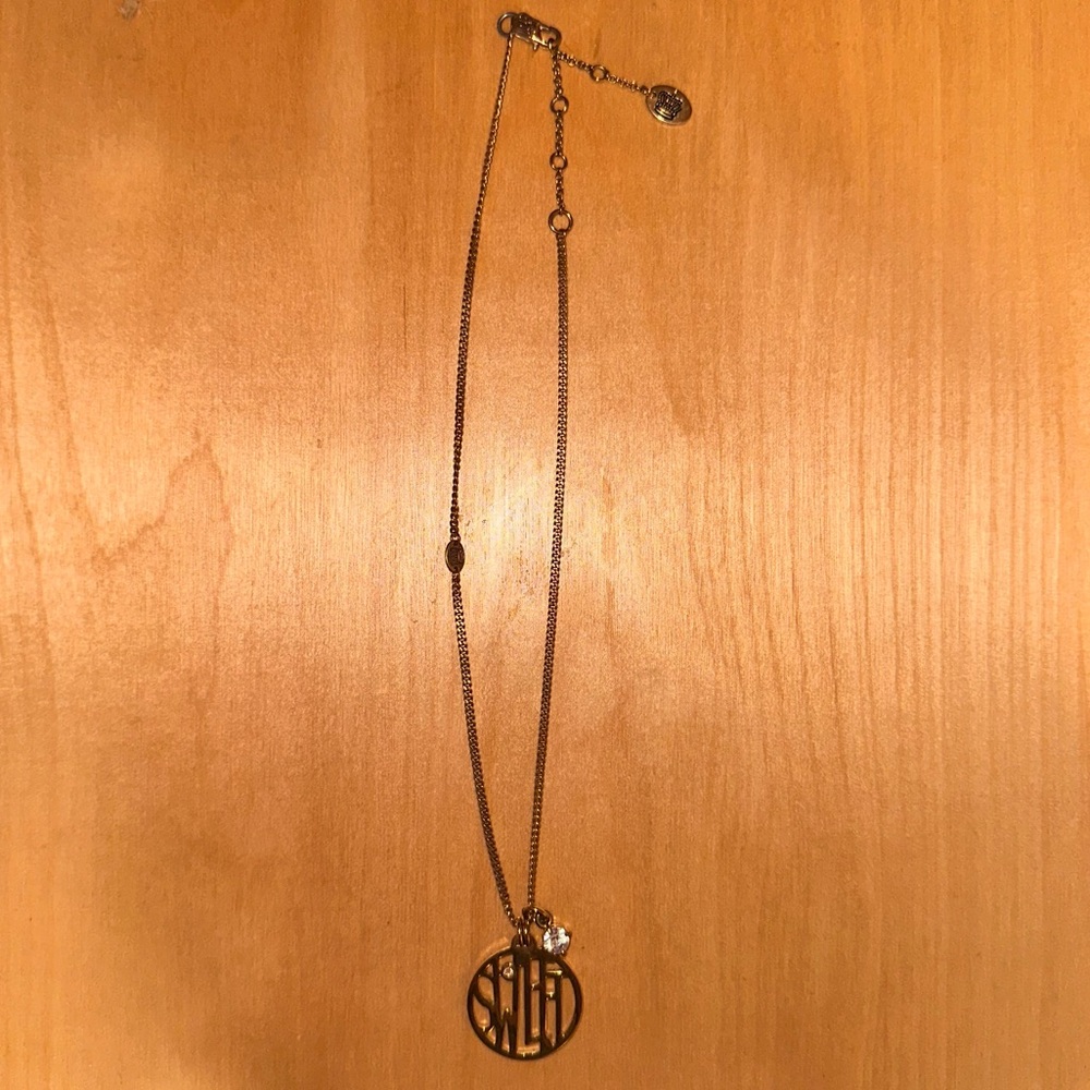 Juicy Couture Gold 'Sweet' Medallion Necklace with Charm